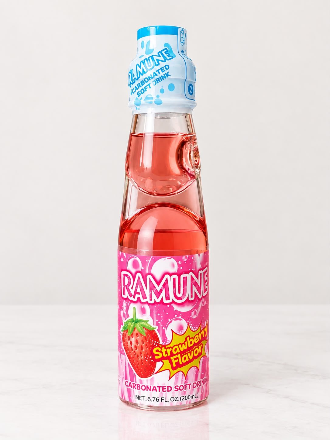 ramune bebida sabor fresa