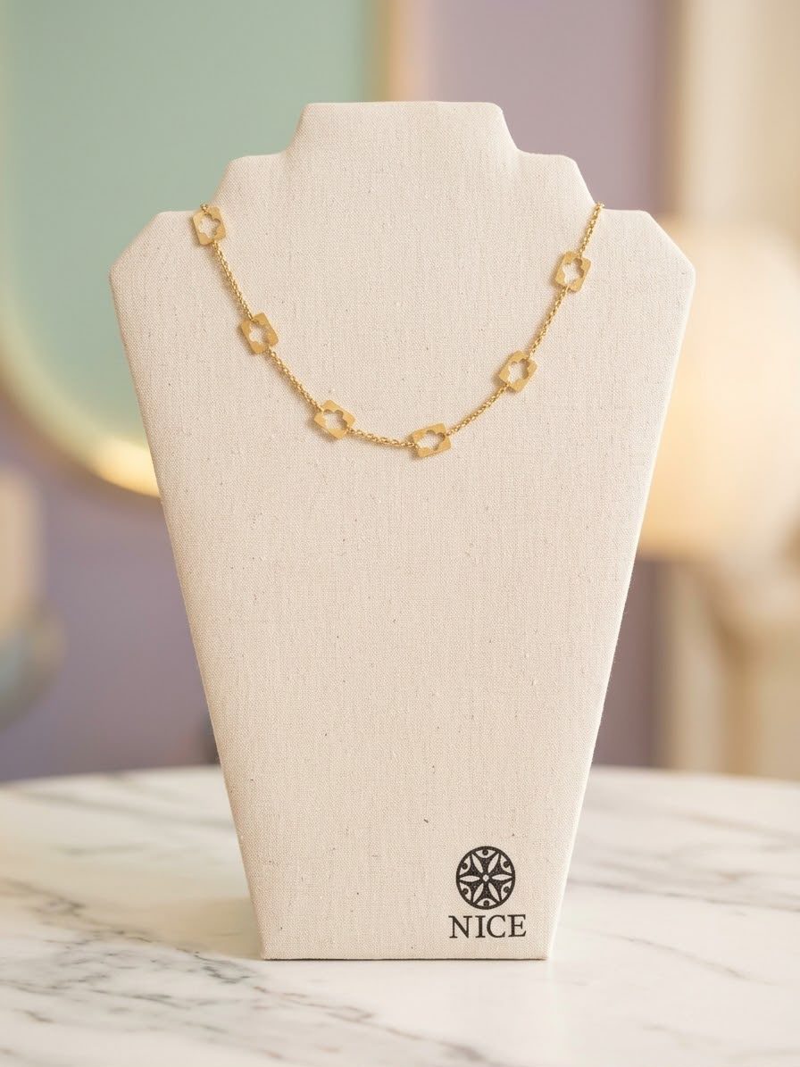 Collar dijes lucky oro