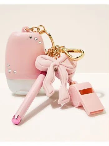 PORTA gel CON PLUMA ROSA