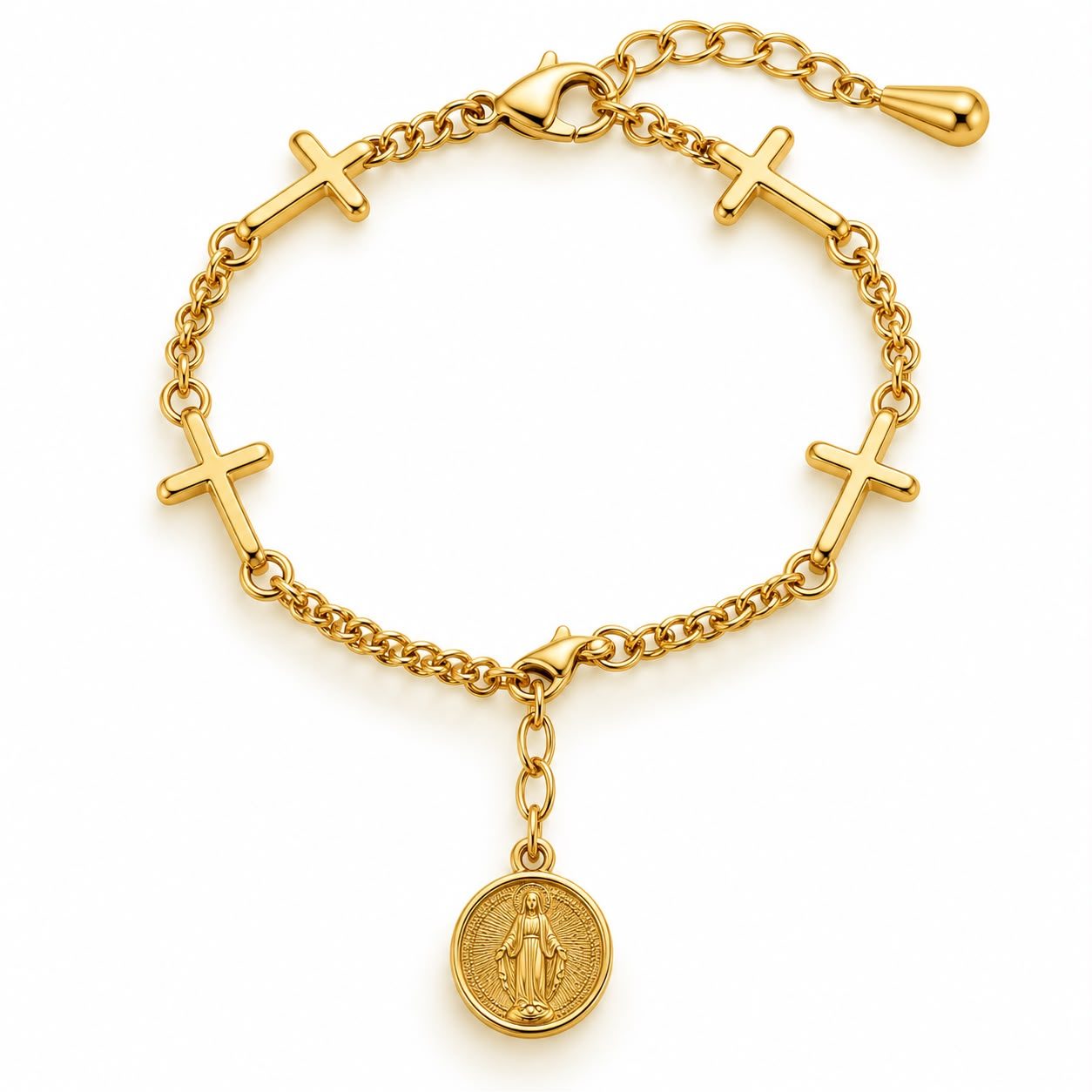 PULSERA ORO VIRGENCITA