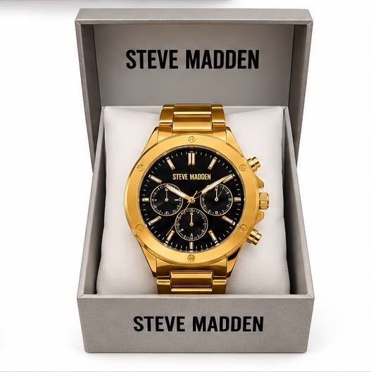 Dorado c/negro steve madden