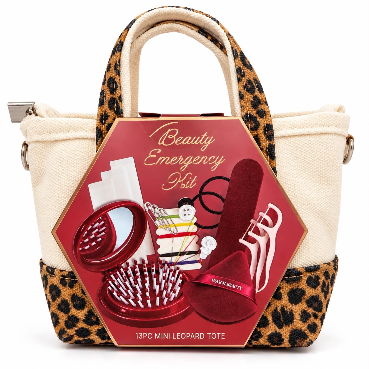 Beauty emergency kit leopardo 2pzs