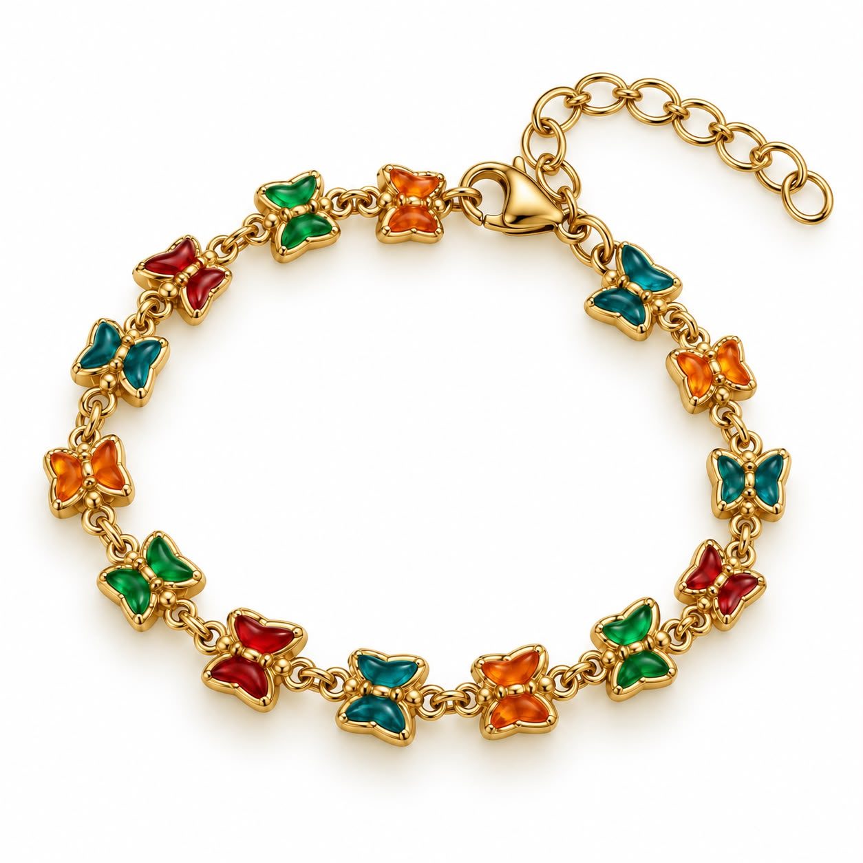 PULSERA ORO MARIPOSAS