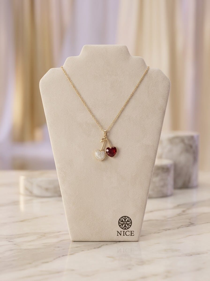 Collar oro dije cherries