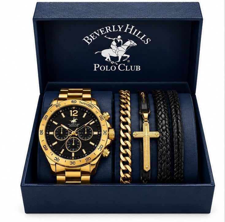 Reloj dorado 5pz