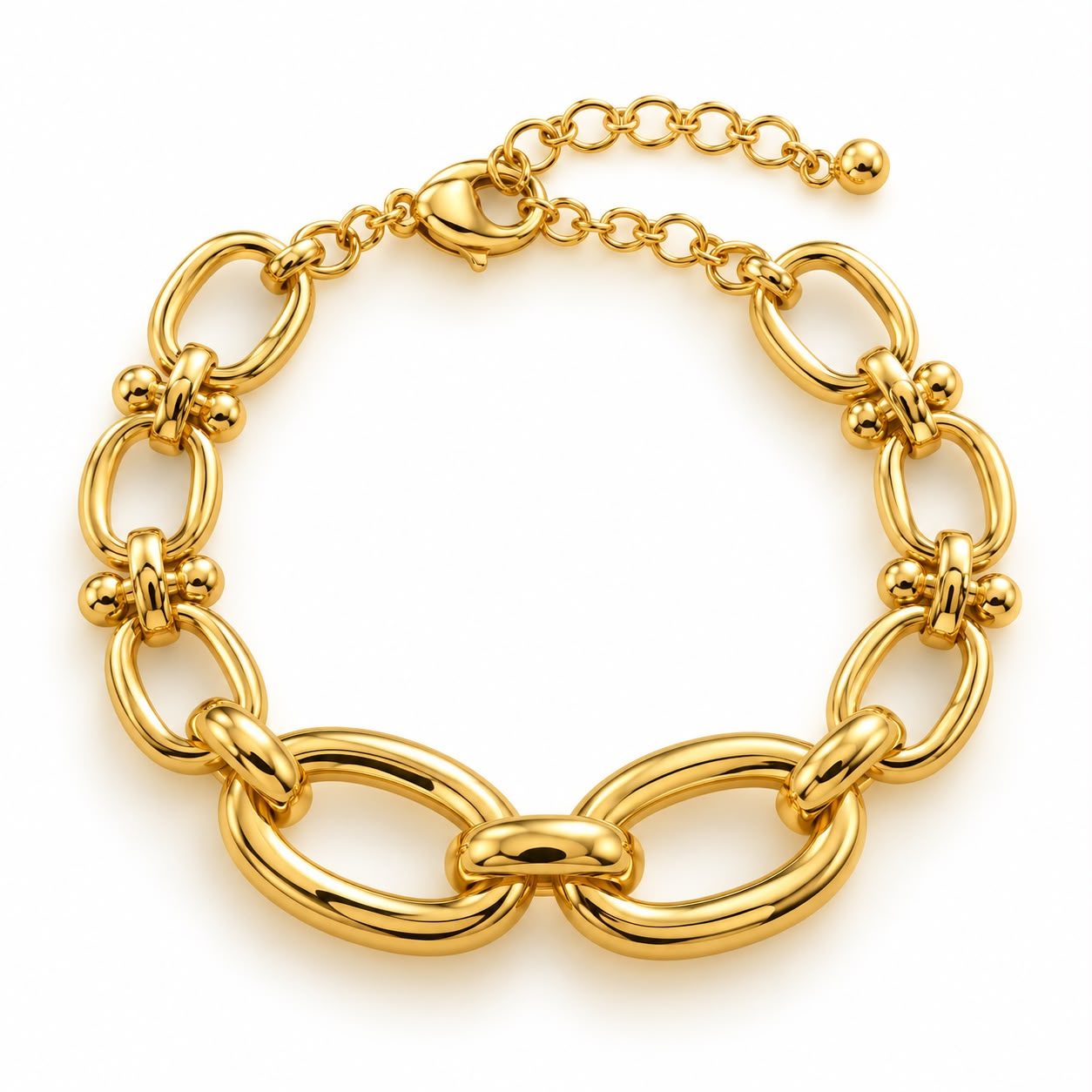PULSERA ORO GRUESA INFINITO