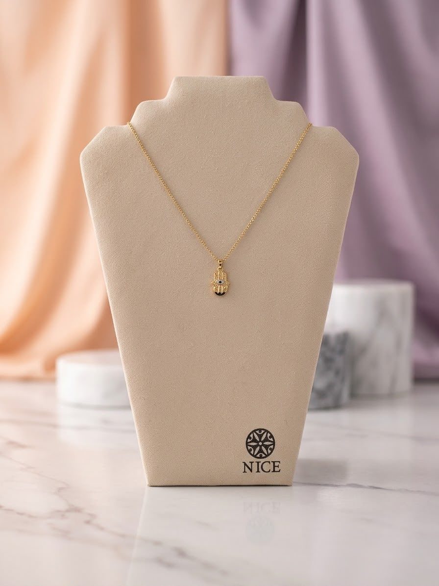 Collar dije mano Fátima oro