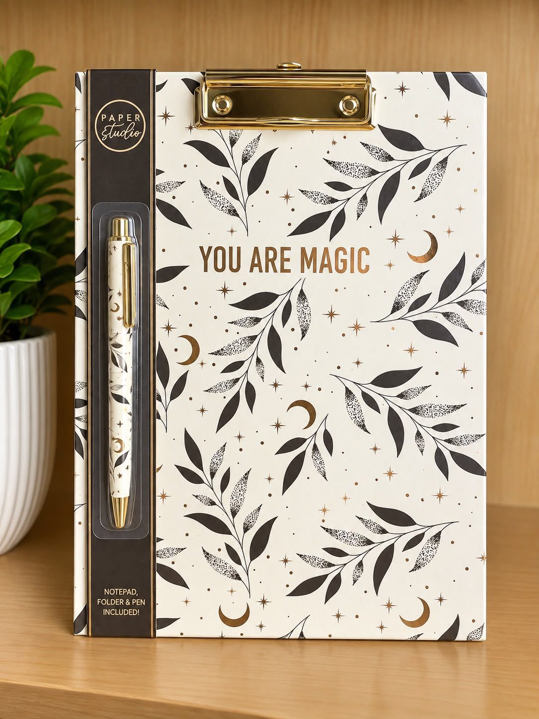 NOTE BOOK BLANCA CON LUNAS