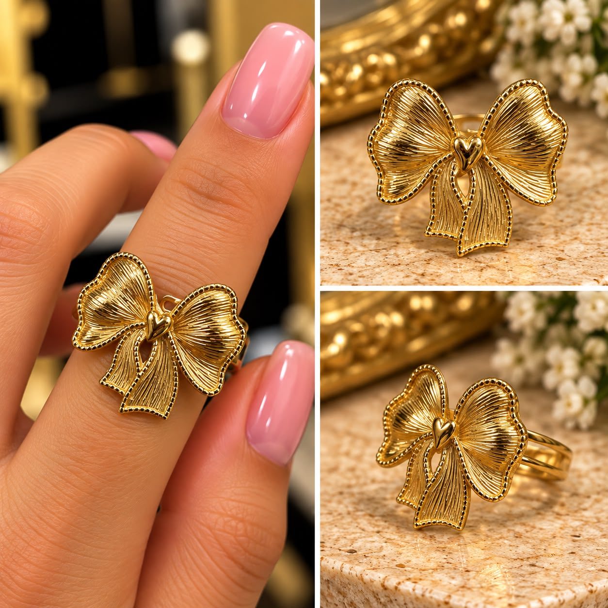 Anillo moño grande