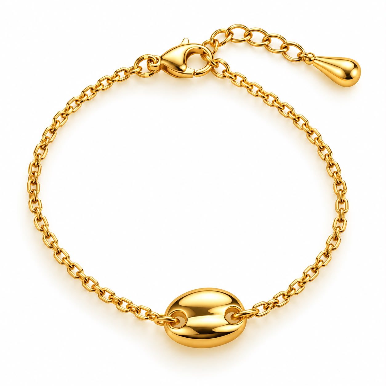 PULSERA ORO DIJE LINK CHICO