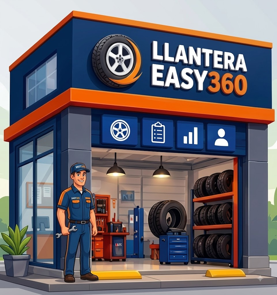 Llantera Easy360 — tu negocio de llantas bajo control